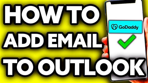 godaddy email outlook|connect godaddy email to outlook.